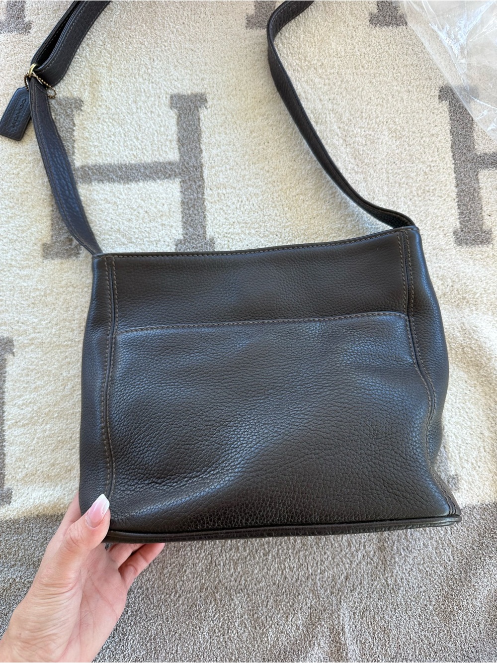 Coach Black Pebbled Leather Crossbody Bag Coach Sonoma bag 1997